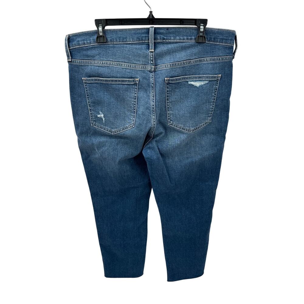 GAP DENIM Vintage Slim Mid Rise Distressed Medium Wash Jean // 16 Short - Picture 7 of 8